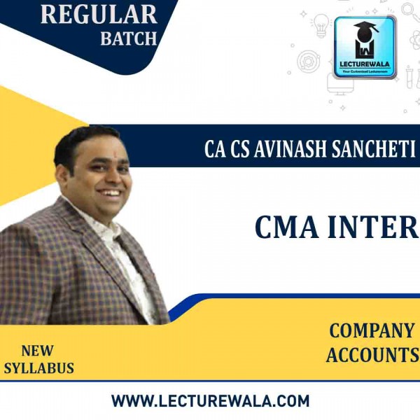 CMA Inter Company Accounts (Group 2) New Syllabus Regular Course